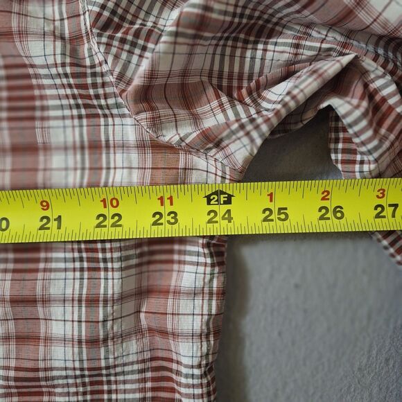 Ascend  Shirt XL Mens  - 2 Lot Bundle - Red Gray  White Tech Plaid Check - Picture 15 of 15